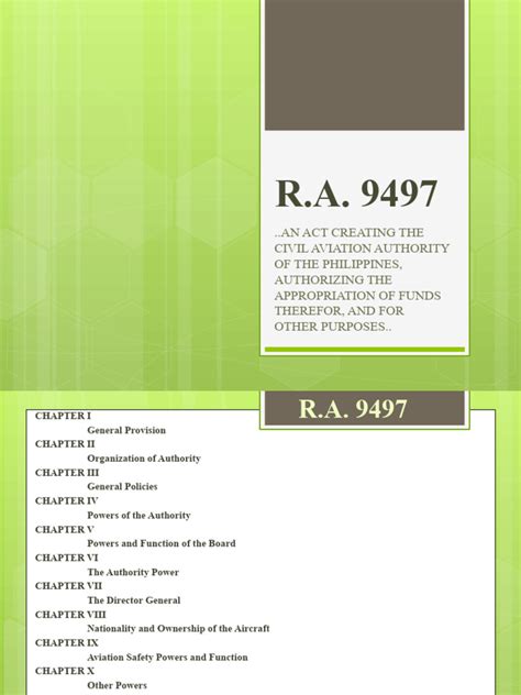 R.A. 9497 .